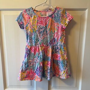 Lilly Pulitzer Kids Dress - Multicolor Tropical Print